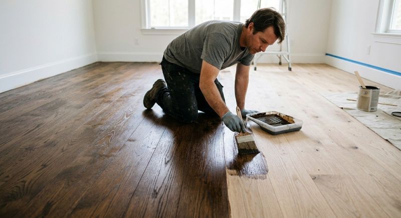 Wood Floor Staining in Olathe, KS